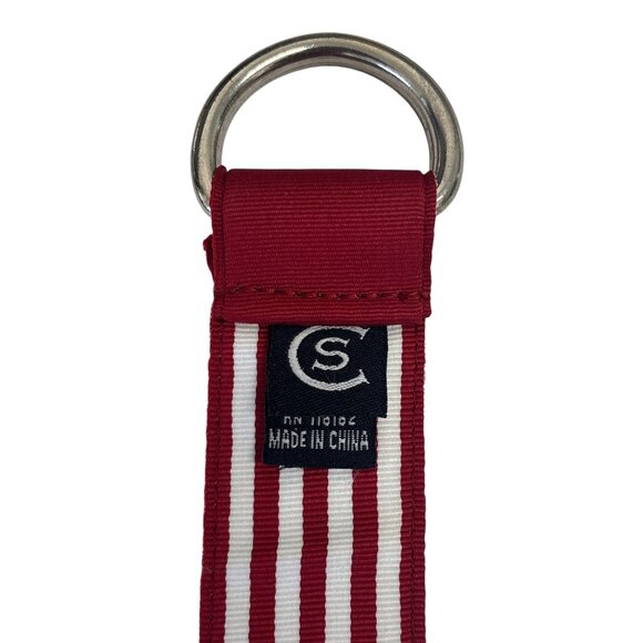 Stanford University Cardinal Red Striped Canvas D-Ring Belt – Unisex – One Size - Picture 8 of 9